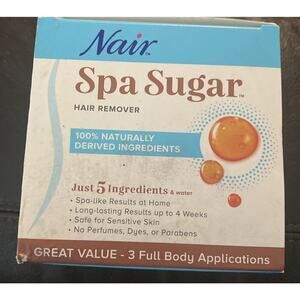 Nair Spa Sugar Hair Remover Kit, 3 Full Body Applications, 11.8 oz